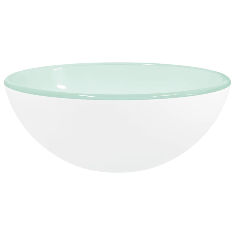 Load image into Gallery viewer, Vidaxl wasbak 30x12 cm gehard glas wit
