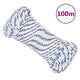 Vidaxl boot touw 5 mm 100 m polypropyleen wit
