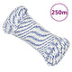 Vidaxl boot touw 5 mm 250 m polypropyleen wit
