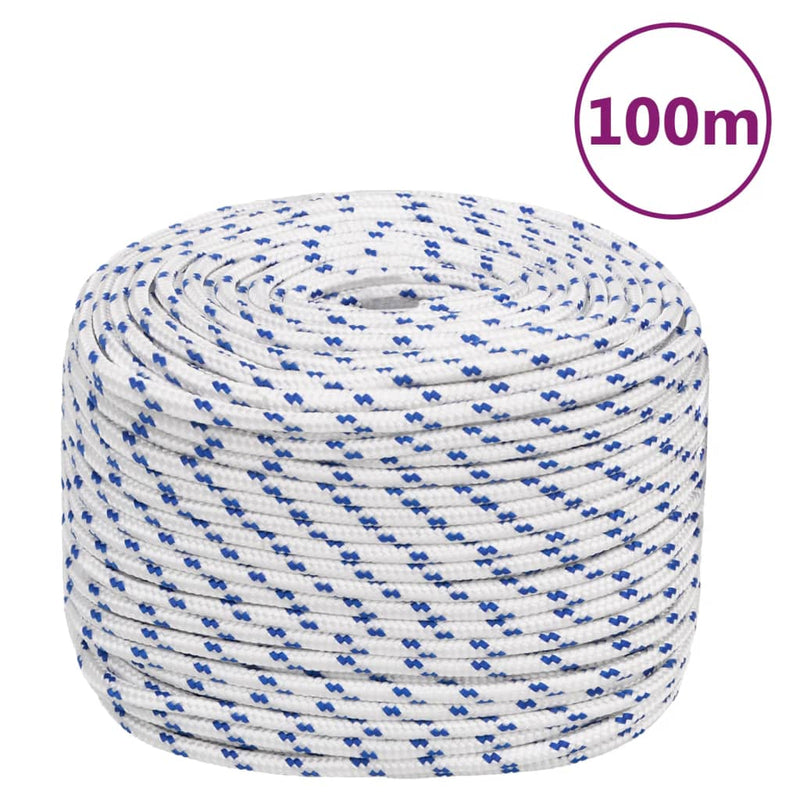 Load image into Gallery viewer, Vidaxl boot touw 10 mm 100 m polypropyleen wit
