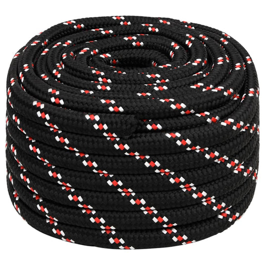 Vidaxl boot touw 20 mm 25 m polypropyleen zwart