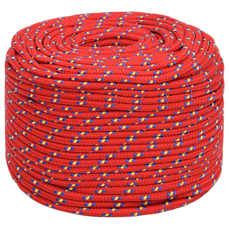 Load image into Gallery viewer, Vidaxl boottouw 8 mm 50 m polypropyleen rood
