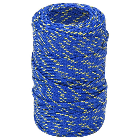 Vidaxl boottouw 2 mm 25 m polypropyleen blauw