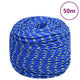 Vidaxl boot touw 6 mm 50 m polypropyleen blauw