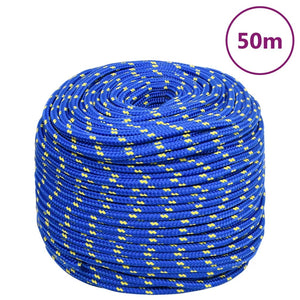 Vidaxl boottouw 8 mm 50 m polypropyleen blauw
