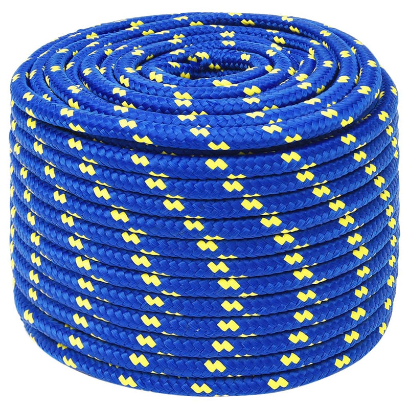 Load image into Gallery viewer, Vidaxl boottouw 12 mm 25 m polypropeen blauw
