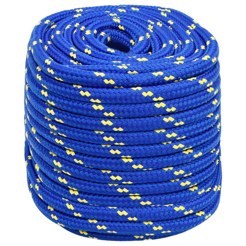 Load image into Gallery viewer, Vidaxl boottouw 18 mm 100 m polypropeen blauw
