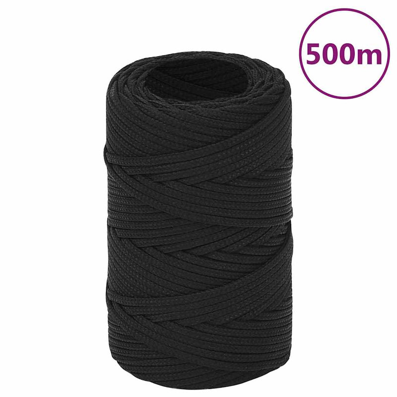 Afbeelding laden in galerijviewer, Vidaxl boottouw 2 mm 500 m polypropeen zwart
