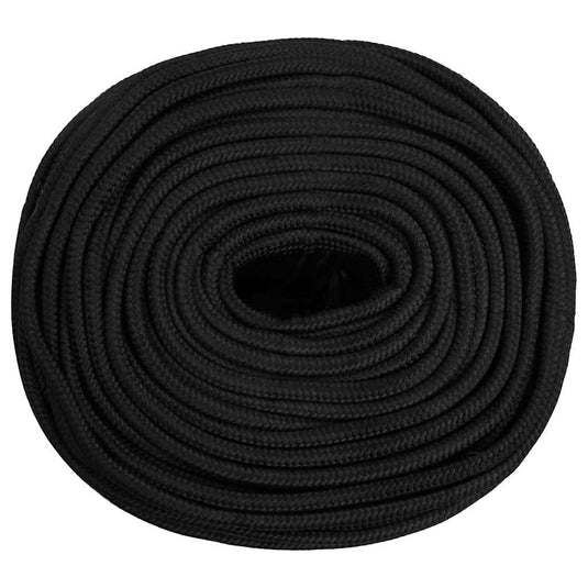 Vidaxl boottouw 6 mm 50 m polypropeen zwart