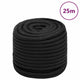 Vidaxl boottouw 16 mm 25 m polypropeen zwart