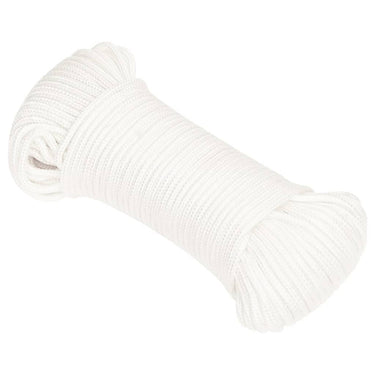 Vidaxl boottouw 5 mm 25 m polypropyleen volwit