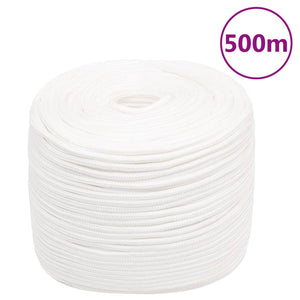 Vidaxl boottouw 6 mm 500 m polypropyleen volwit