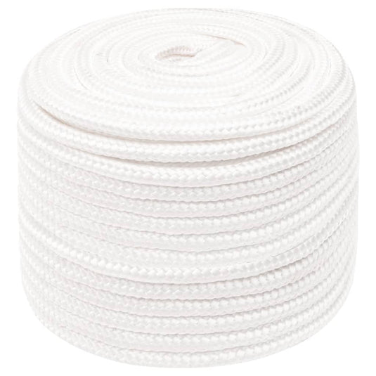 Vidaxl boottouw 12 mm 50 m polypropyleen volwit