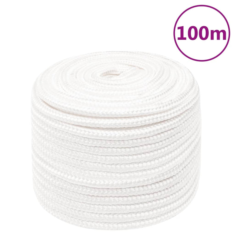 Load image into Gallery viewer, Vidaxl boottouw 14 mm 100 m polypropyleen volwit
