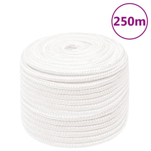 Vidaxl boottouw 14 mm 250 m polypropyleen volwit