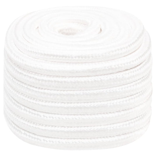 Vidaxl boottouw 20 mm 25 m polypropyleen volwit