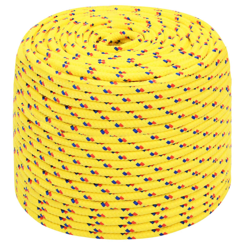 Load image into Gallery viewer, Vidaxl boottouw 10 mm 100 m polypropyleen geel
