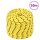 Vidaxl boottouw 14 mm 50 m polypropyleen geel