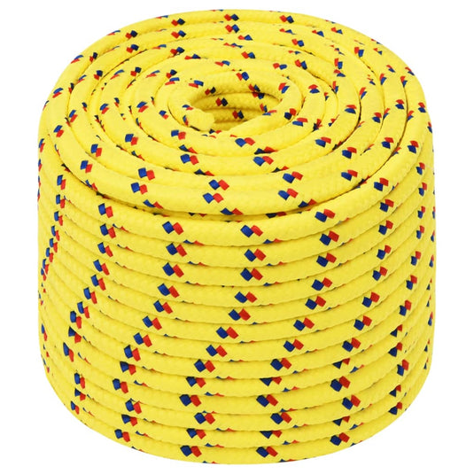 Vidaxl boottouw 14 mm 50 m polypropyleen geel