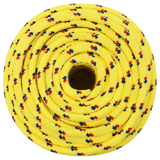 Vidaxl boottouw 14 mm 50 m polypropyleen geel