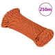 Vidaxl boottouw 5 mm 250 m polypropyleen oranje