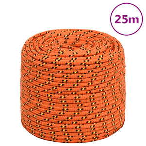 Vidaxl boottouw 8 mm 25 m polypropyleen oranje