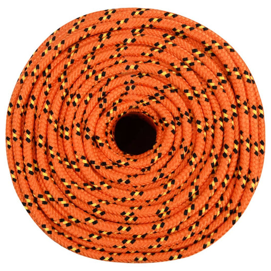Vidaxl boottouw 8 mm 25 m polypropyleen oranje