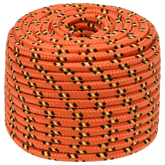 Vidaxl boottouw 12 mm 250 m polypropyleen oranje