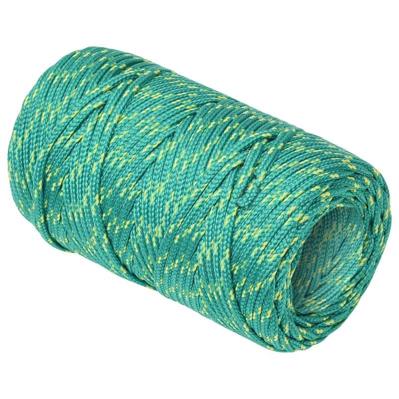 Load image into Gallery viewer, Vidaxl boottouw 2 mm 100 m polypropyleen groen

