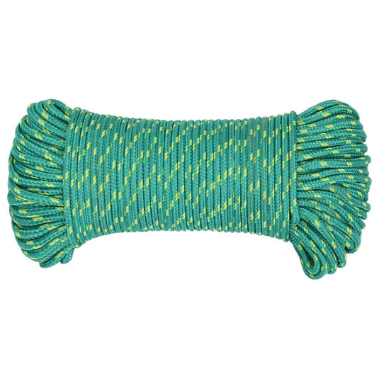 Vidaxl boottouw 3 mm 25 m polypropyleen groen
