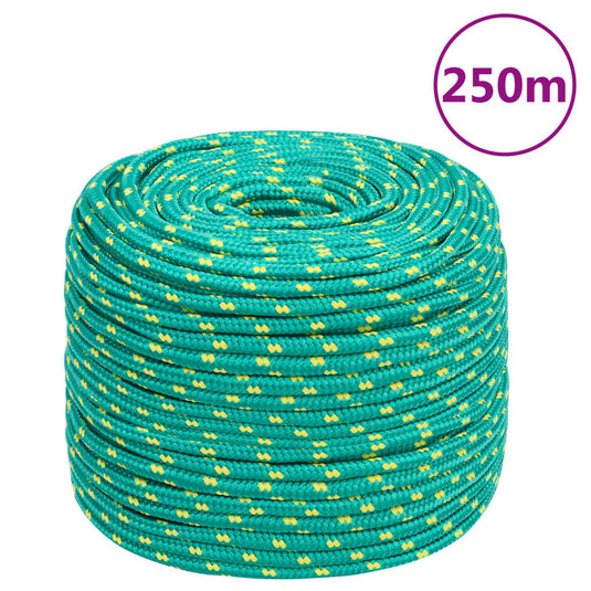 Vidaxl boottouw 6 mm 250 m polypropyleen groen