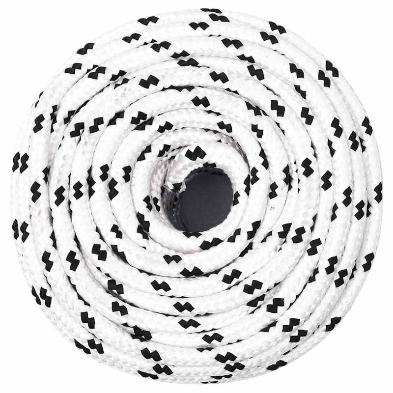 ギャラリービューアに画像をロードする, Vidaxl boottouw gevlochten 6 mmx25 m polyester wit
