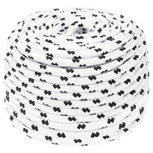Vidaxl boottouw gevlochten 6 mmx100 m polyester wit4
