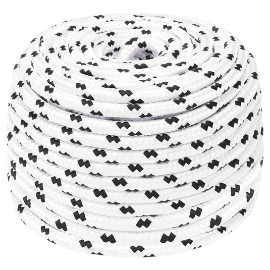 Vidaxl werktouw 10 mm 100 m polyester wit