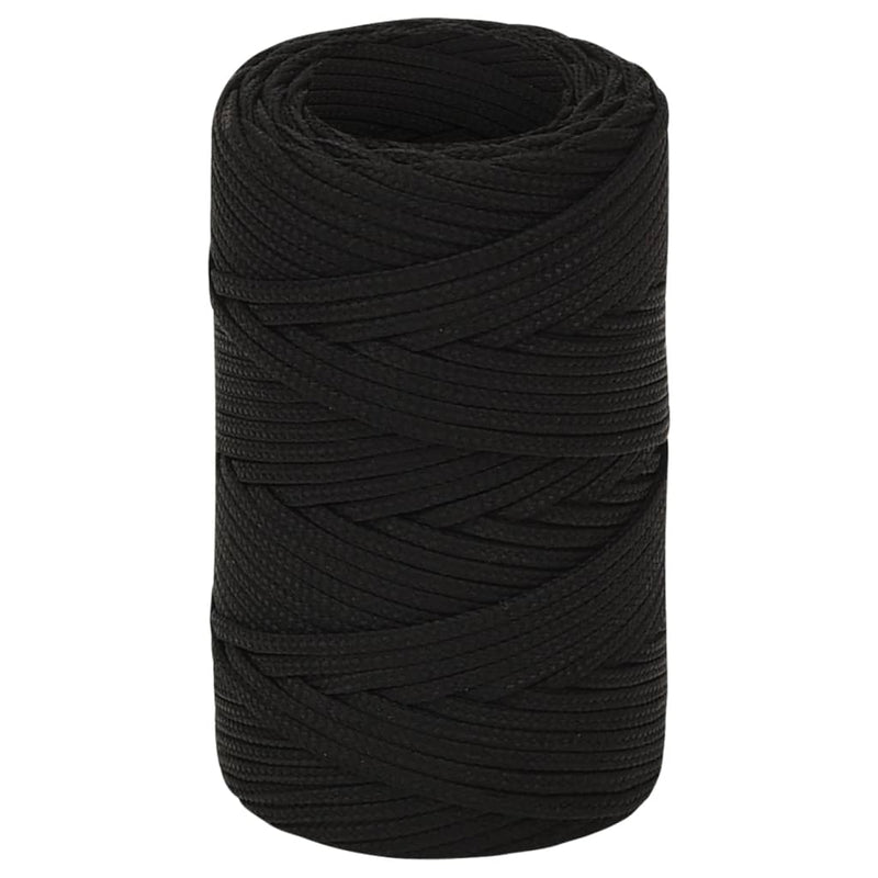 Load image into Gallery viewer, Vidaxl werktouw 2 mm 50 m polyester zwart
