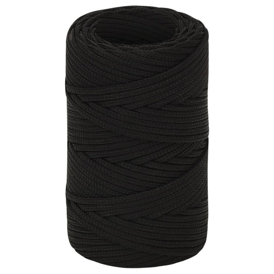 Vidaxl werktouw 2 mm 250 m polyester zwart