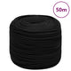Vidaxl werktouw 8 mm 50 m polyester zwart