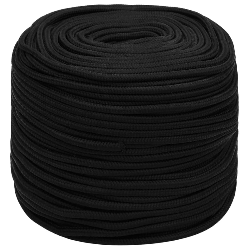 Load image into Gallery viewer, Vidaxl werktouw 8 mm 500 m polyester zwart
