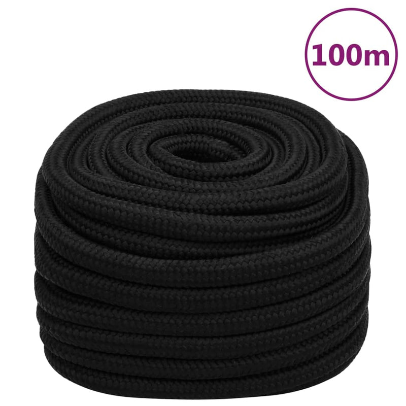 Load image into Gallery viewer, Vidaxl werktouw 20 mm 100 m polyester zwart
