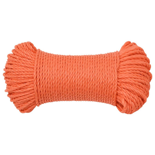 Vidaxl werktouw 8 mm 250 m polypropeen oranje