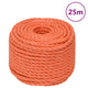 Vidaxl werktouw 14 mm 25 m polypropeen oranje