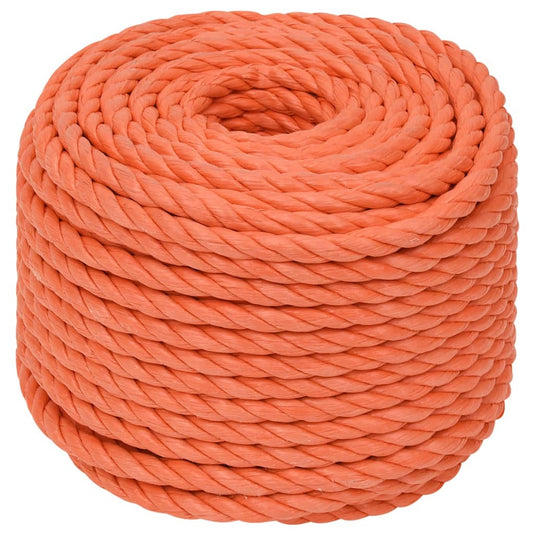 Vidaxl werktouw 14 mm 25 m polypropeen oranje