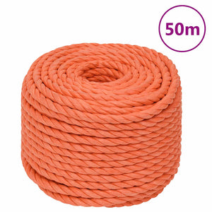 Vidaxl werktouw 14 mm 50 m polypropeen oranje