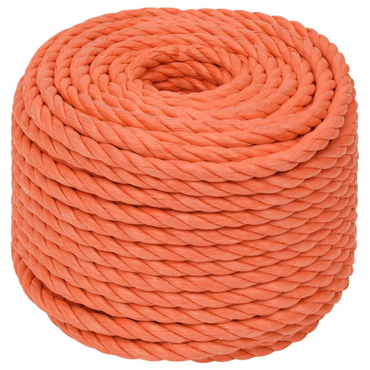 Vidaxl werktouw 16 mm 25 m polypropeen oranje