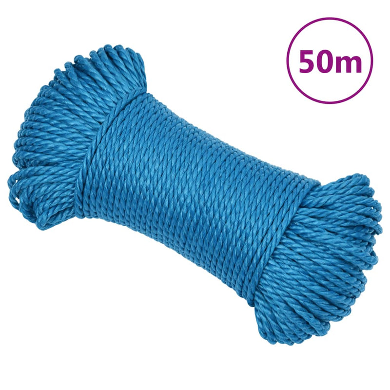 Load image into Gallery viewer, Vidaxl werktouw 3 mm 50 m polypropeen blauw
