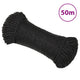 Vidaxl werktouw 3 mm 50 m polypropeen zwart