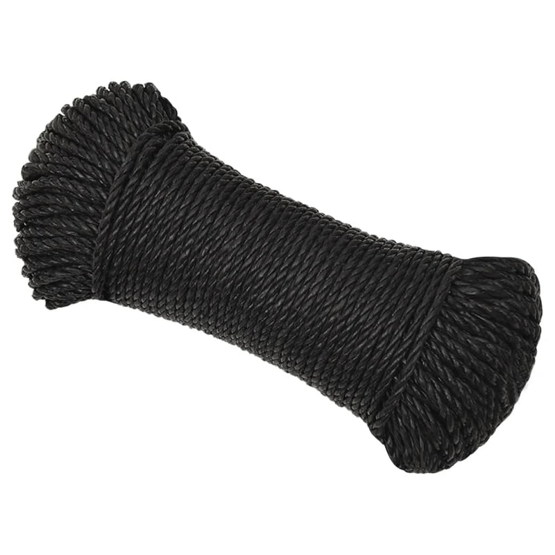 Load image into Gallery viewer, Vidaxl werktouw 8 mm 250 m polypropeen zwart
