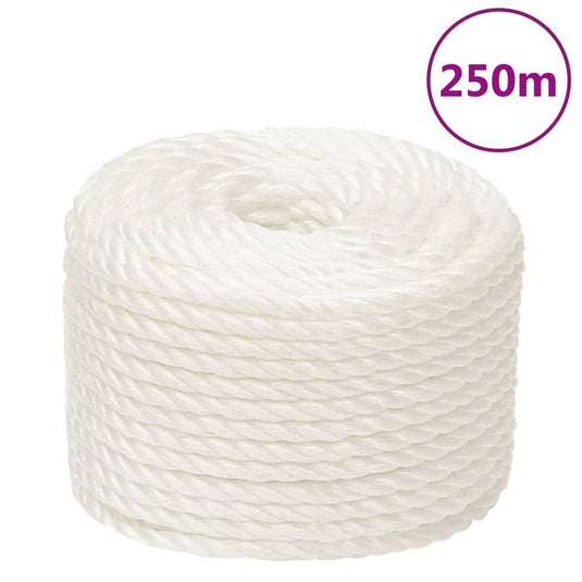 Vidaxl werktouw 12 mm 250 m polypropeen wit