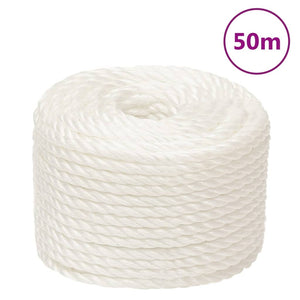Vidaxl werktouw 16 mm 50 m polypropeen wit
