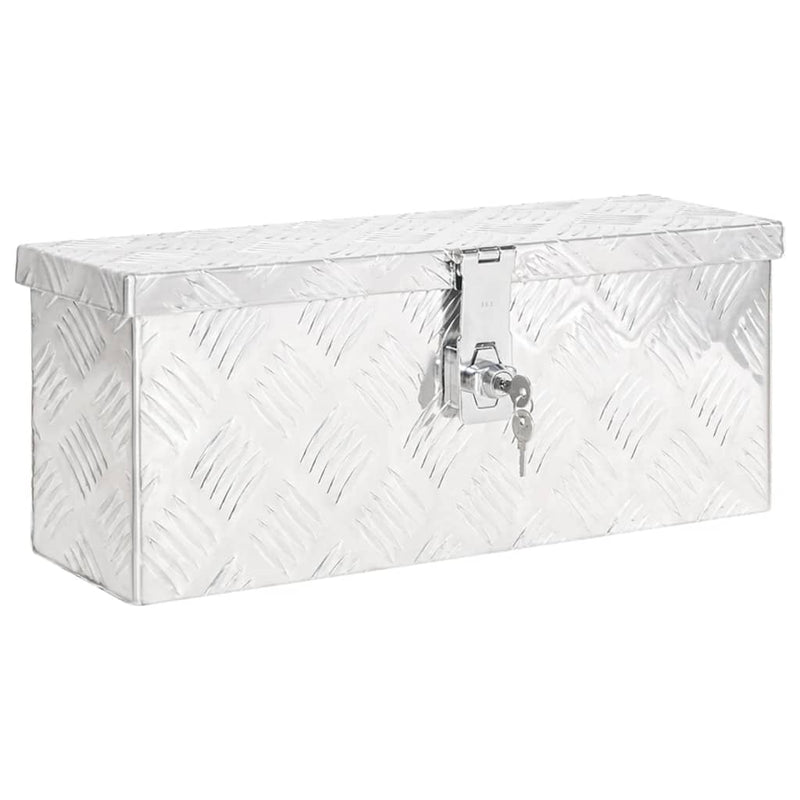 Load image into Gallery viewer, Vidaxl opbergbox 50x15x20,5 cm aluminium zilverkleurig
